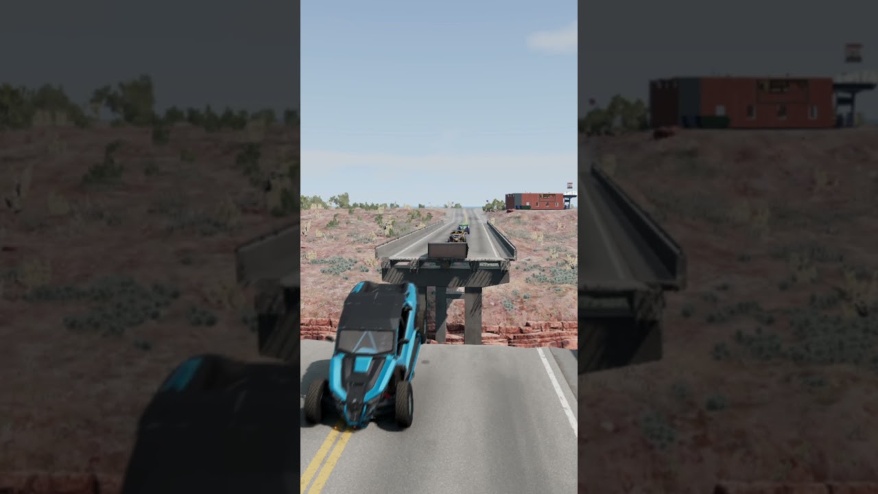 Strong Cars vs Giant Pit Bollards Crashes🥺 - BeamNG.Drive