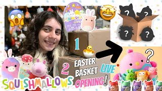 LIVE Opening😱TWO Squishmallow🐣EASTER Gift🎁Boxes from my Squish🥰FRIEND! (So many GOODIES)+🤩HAUL!
