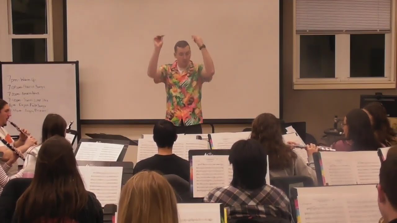 First Rehearsal of Music With University Band