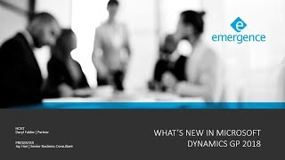 What's New in Microsoft Dynamics GP 2018