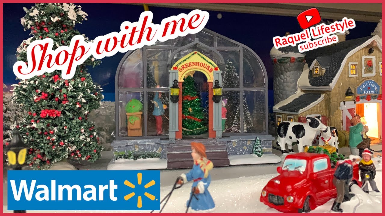 Walmart Christmas Village 2020 Walmart shop with me YouTube