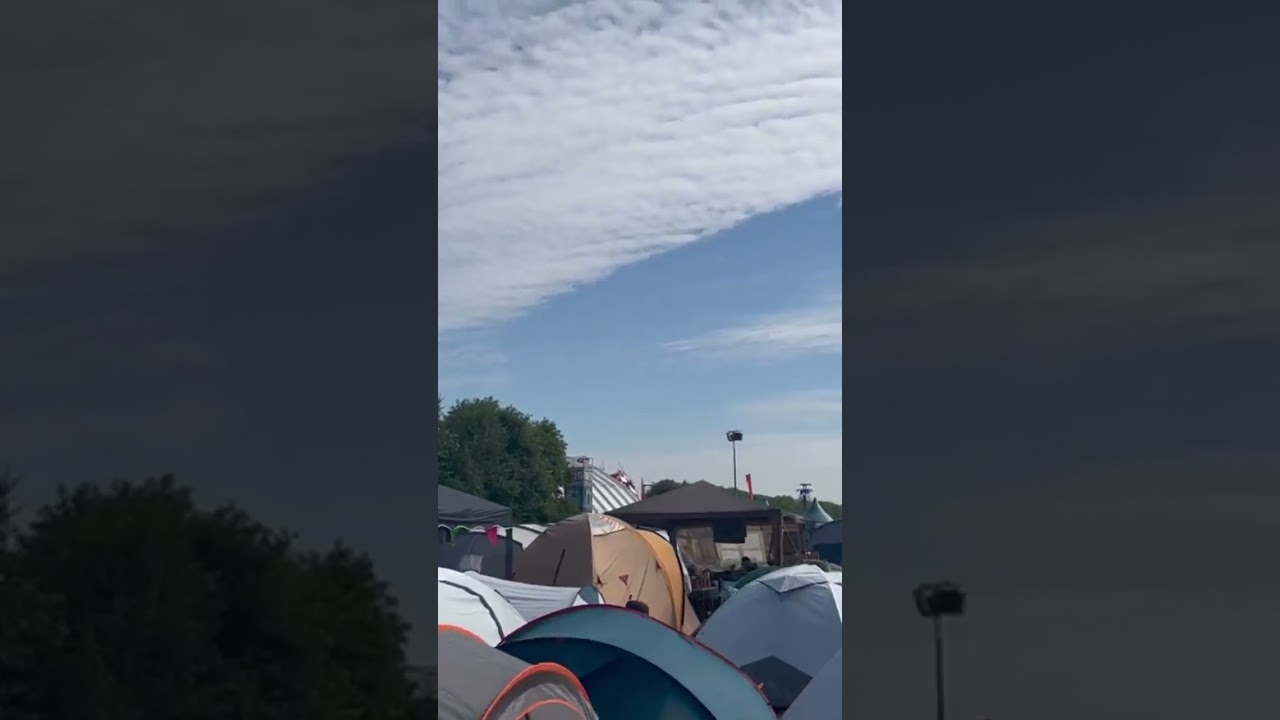Early morning campsite party on Defqon 