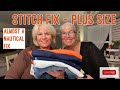 Stitch Fix - Plus Size - My Nautical Fix?  And Yes finally White Denim Bermudas