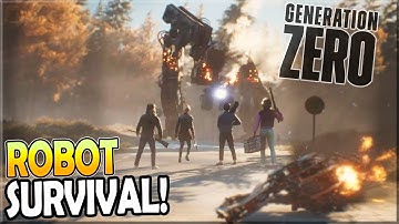 GENERATION ZERO - NEW Open World SURVIVAL Game in the ROBOTIC APOCALYPSE (Part 1)