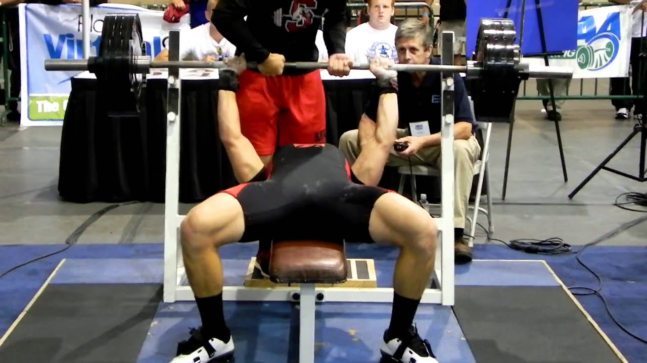 Eric Strickland 335 Bench Florida State Championship Meet 2011 YouTube