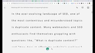 Mastering SEO: Your Definitive Guide to Conquering Duplicate Content   2023