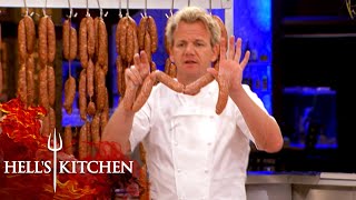 Gordon Ramsay Shows How To Make Sausage | Hell's Kitchen