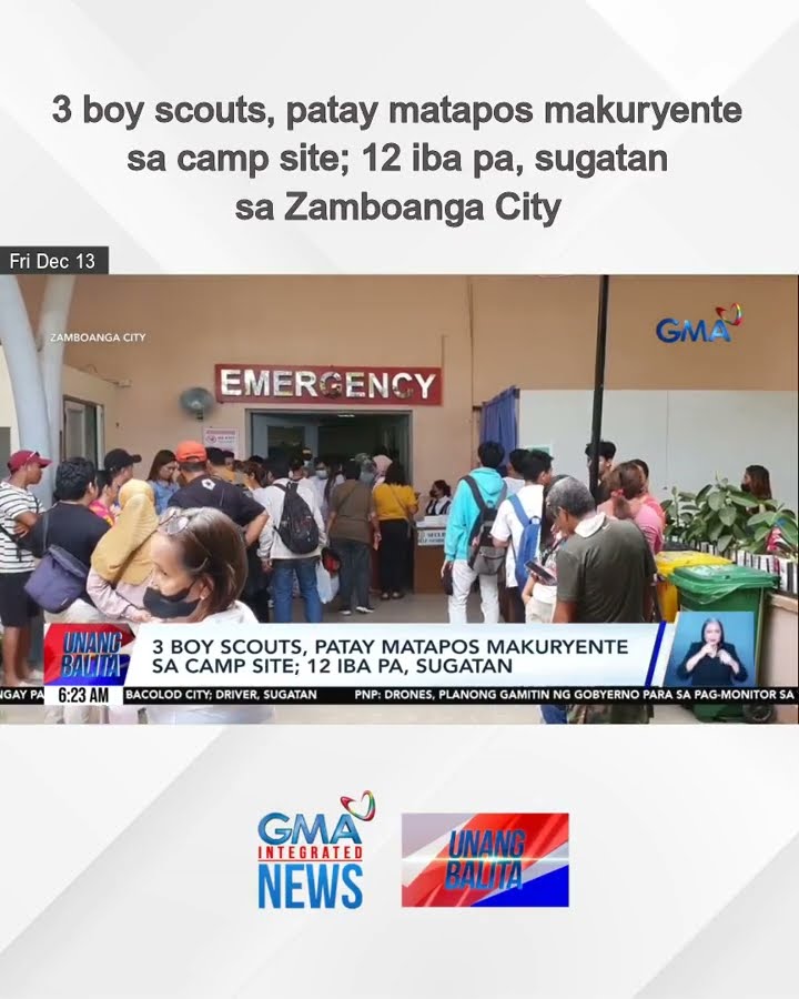 3 boy scouts, patay matapos makuryente sa camp site; 12 iba pa, sugatan sa... | Unang Balita