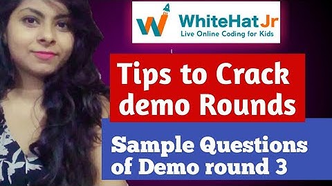 Questions asked in demo 3 .|Whitehat jr Teacher| Tips to crack demo & interview round.|whitehat|
