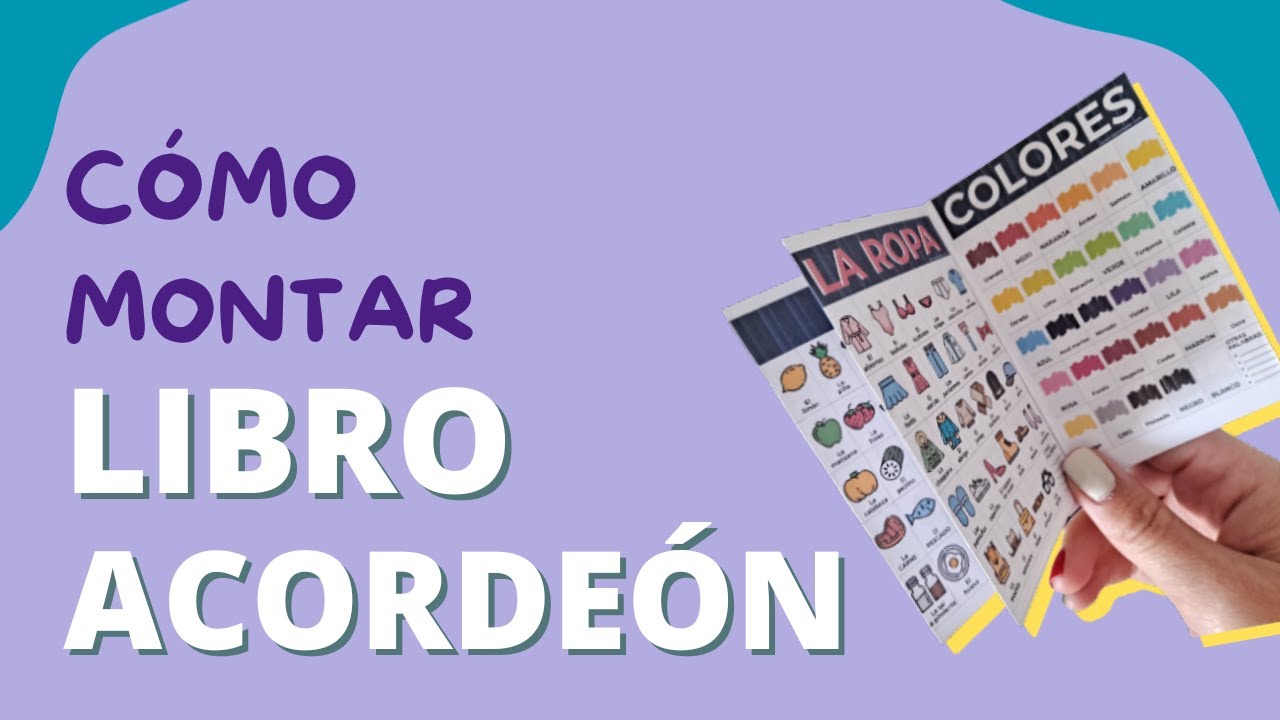 Hacer un libroacordeón diccionario de inglés YouTube