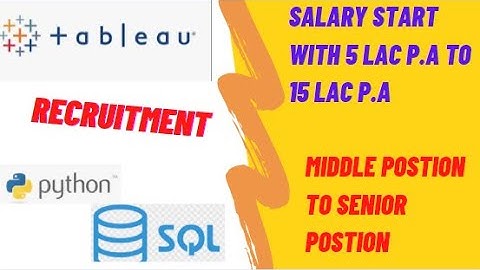 Data Analytics #Hiring  | #POwer BI #Python #Tableau | #Jobs| Salary 15 Lac| Check this video  Apply