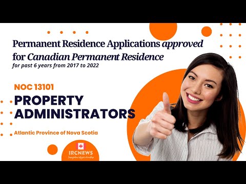 Approved Canada PR visa NOC 13101, Property administrators  in Nova Scotia for 6 years
