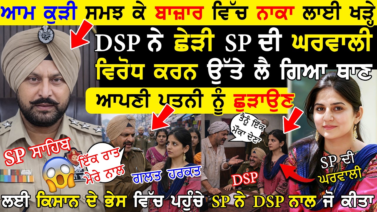 ਆਮ ਕੁੜੀ ਸਮਝ ਕੇ ਬਾਜ਼ਾਰ ਵਿੱਚ ਨਾਕਾ ਲਾਈ ਖੜ੍ਹੇ DSP ਨੇ ਛੇੜੀ SP ਦੀ ਘਰਵਾਲੀ, ਵਿਰੋਧ ਕਰਨ ਉੱਤੇ ਲੈ ਗਿਆ ਥਾਣੇ !