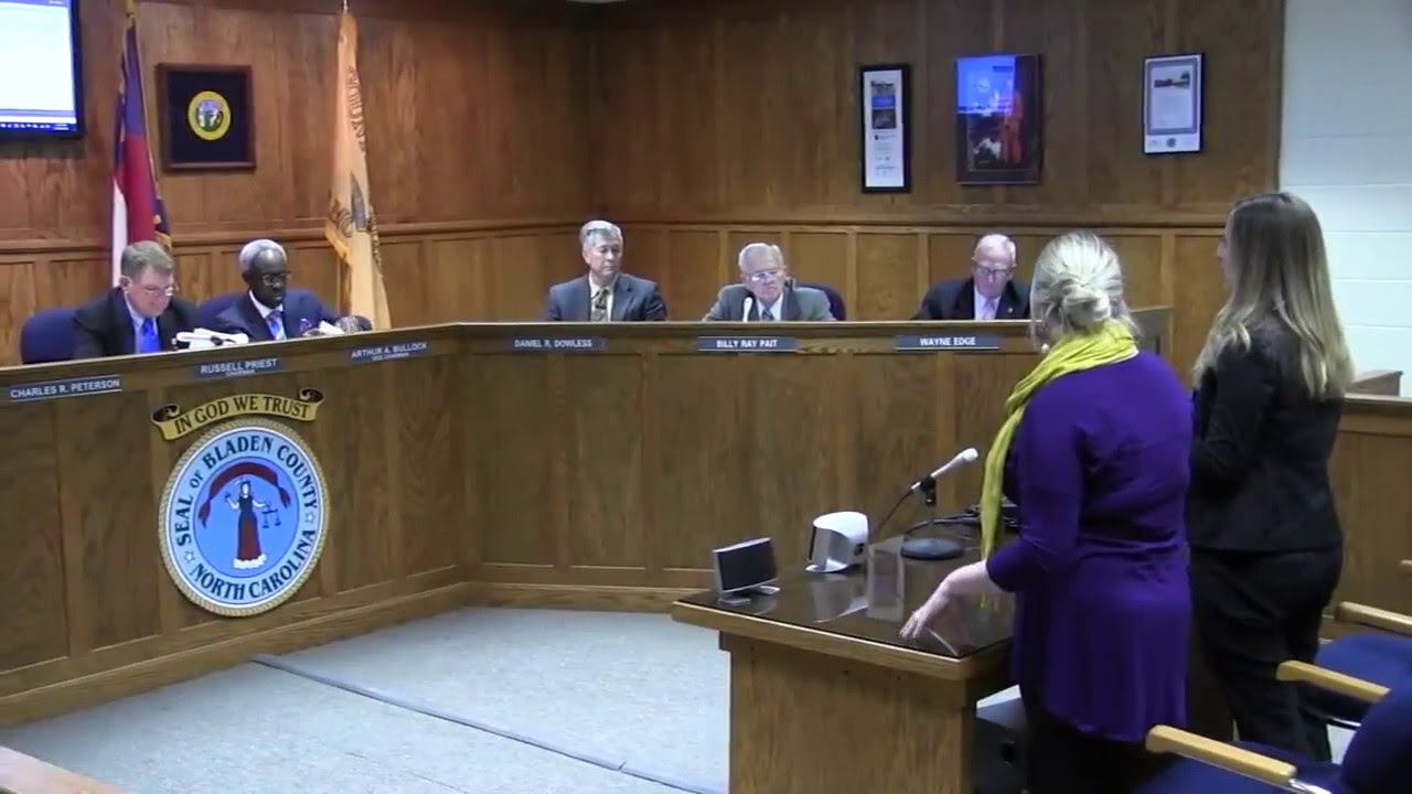 Bladen County Board of Commissioners Meeting on February 15th, 2016 YouTube