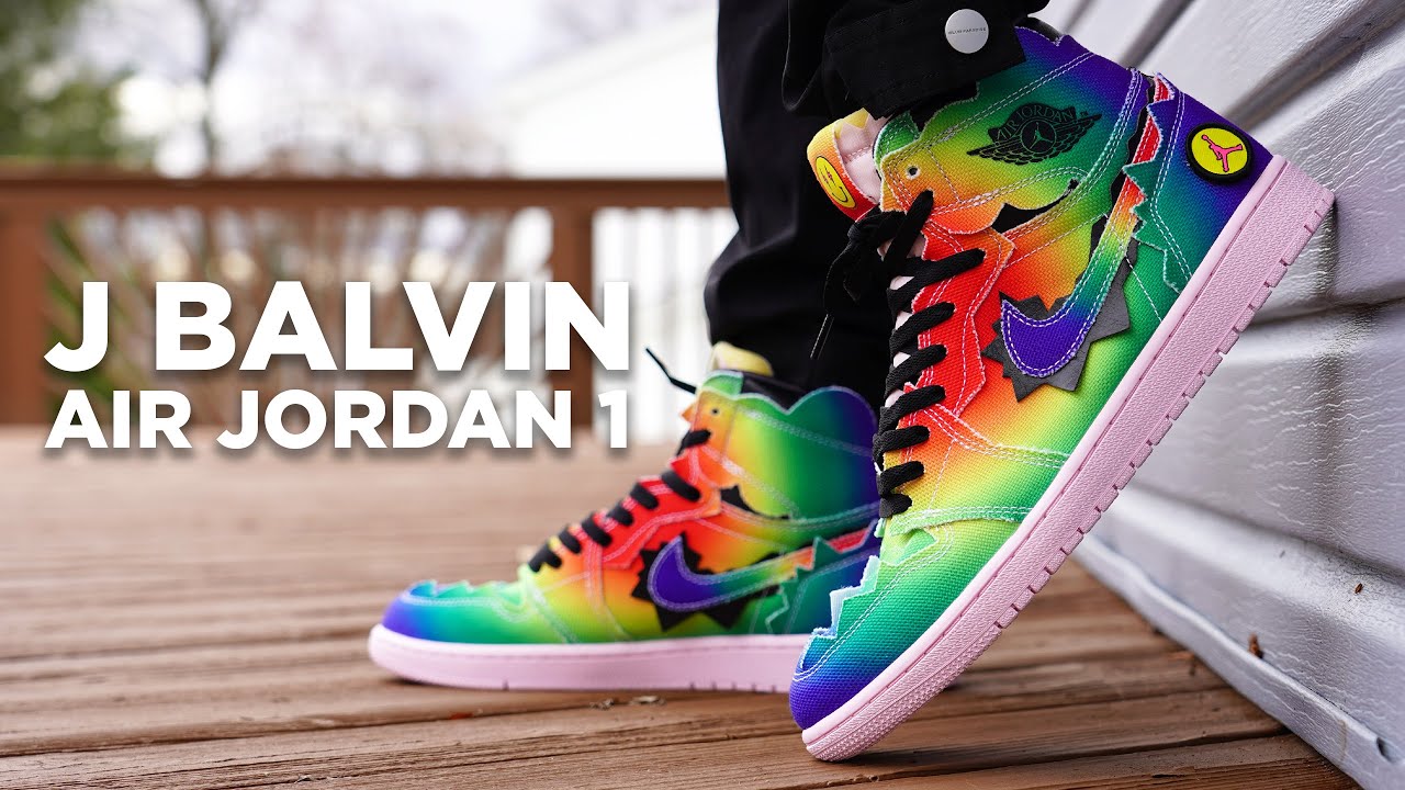 J BALVIN x Air Jordan 1 REVIEW \u0026 On Feet - YouTube