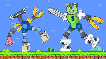 The Giant ROBO Alphabet Lore | CRAZIEST version ROBOT Transformed | Game Animation