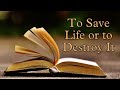 April 28 2024  turn the page  to save life or to destroy it  luke 6611