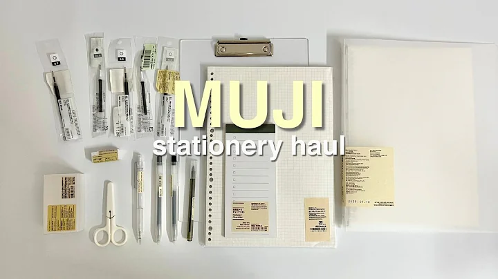 2025 muji stationery haul📦✨unboxing minimalist japanese supplies you need!