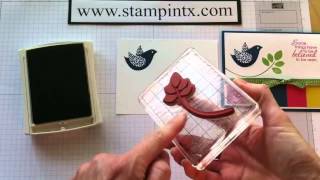 Stampin Up! New In Color Card with Betsys Blossoms stamp set