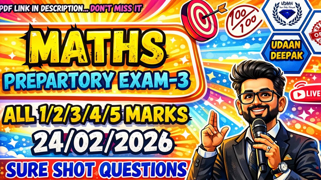 SESSION-1 10th SSLC 2026 MATHS ALL 1/2/3/4/5 MARKS SURE SHOT QUESTIONS ...