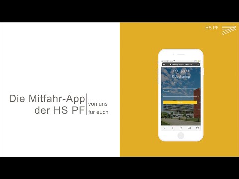 Die Mitfahr-App der HS PF