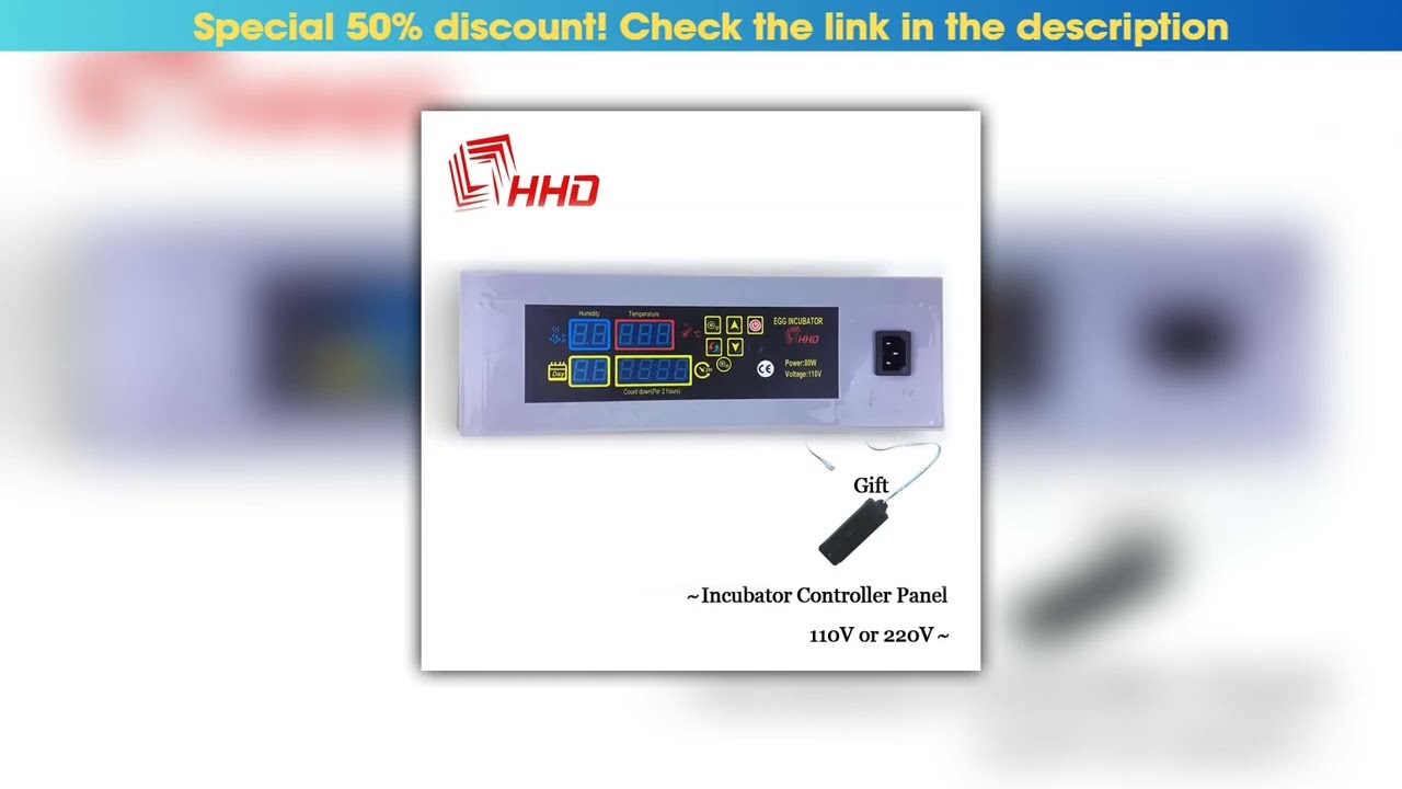 Unboxing HHD Spare Parts Digital Automatic Temperature Computer Chicken Egg Incubator Controller Pa