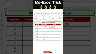 REPT() Function in Ms-Excel😲#excel#exceltutorial#excelformula#exceltips#excelshorts#excelhacks#excel