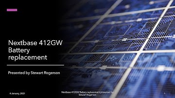 Nextbase 412GW Battery Replacement