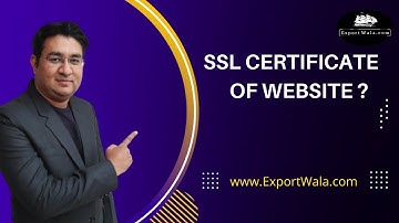 What is SSL Certificate in Website ? | ExportWala | Ankit Sahu | Hindi |