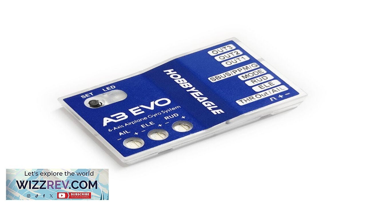 6-осевой гироскоп-балансир HobbyEagle A3 EVO для дельтавидного самолета