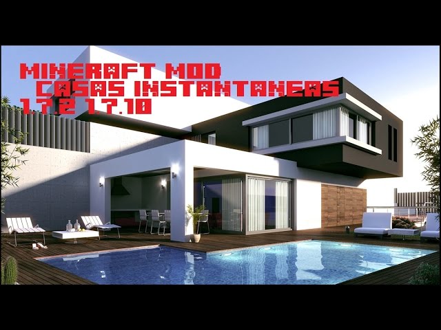 Casas instantaneas- MINECRAFT MOD  Y  - YouTube