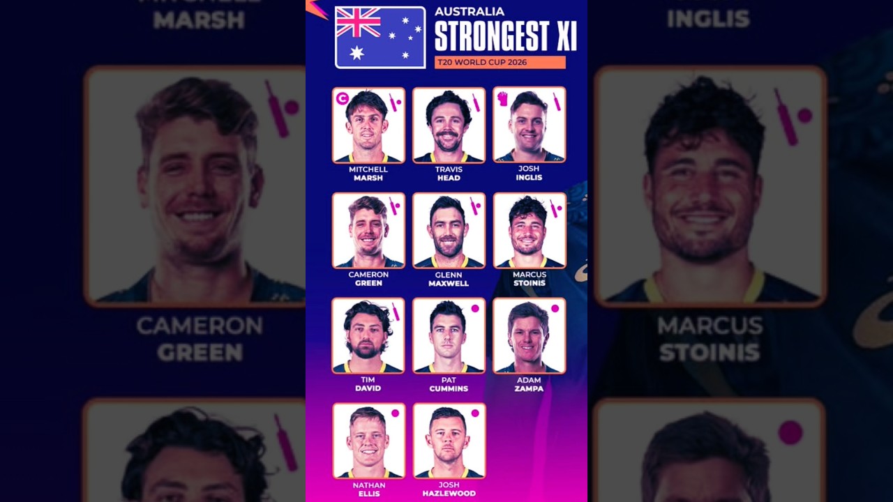 Australia Playing XI T20 World Cup 2026 🔥 " aus playing 11 t20 world cup 2026 