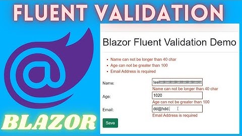 How to use Fluent Validation in Blazor | Blazored Fluent Validation