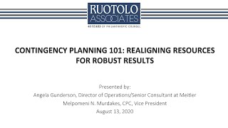 Contingency Planning 101 Webinar