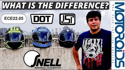 DOT Vs ECE Vs SNELL Vs ISI Helmet Certification | Differences Explained in Detail | Motoroids