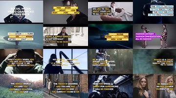 Clean Social Media Video Graphics  Premiere Pro Templates