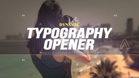 Dynamic Typography Opener (After Effects Template)