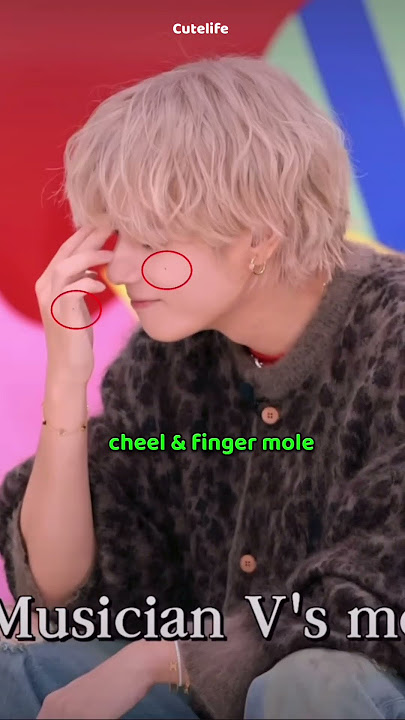 Taehyung , unique body moles  #shorts #bts