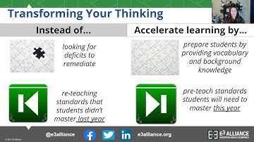 Accelerated Learning for ALL | Work Smarter NOT Harder | E3 Alliance