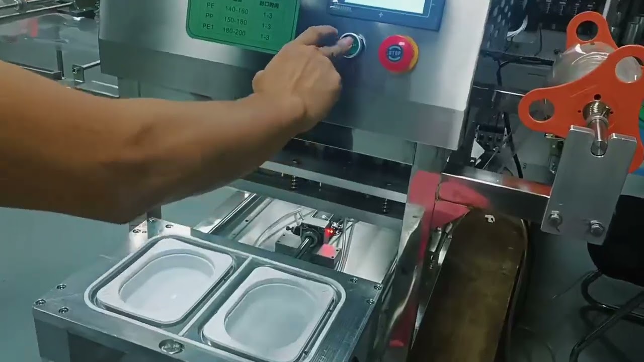 Plastic Film Sealing Machine for Fast Food Tray