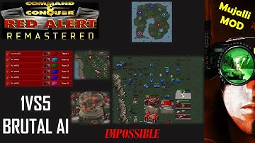 /Command & Conquer Red Alert Remastered/ (Skirmish) 1VS5 Brutal AI  I PS1 Marooned I
