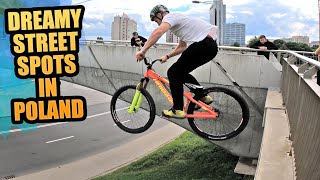 RIDING DREAMY STREET SPOTS IN POLAND - URBAN MTB FREERIDE