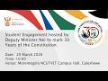 Student Engagement Hosted By Deputy Minister Nel 20 March 2026 Student Engagement Hosted By Deputy Minister Nel 20 March 2026