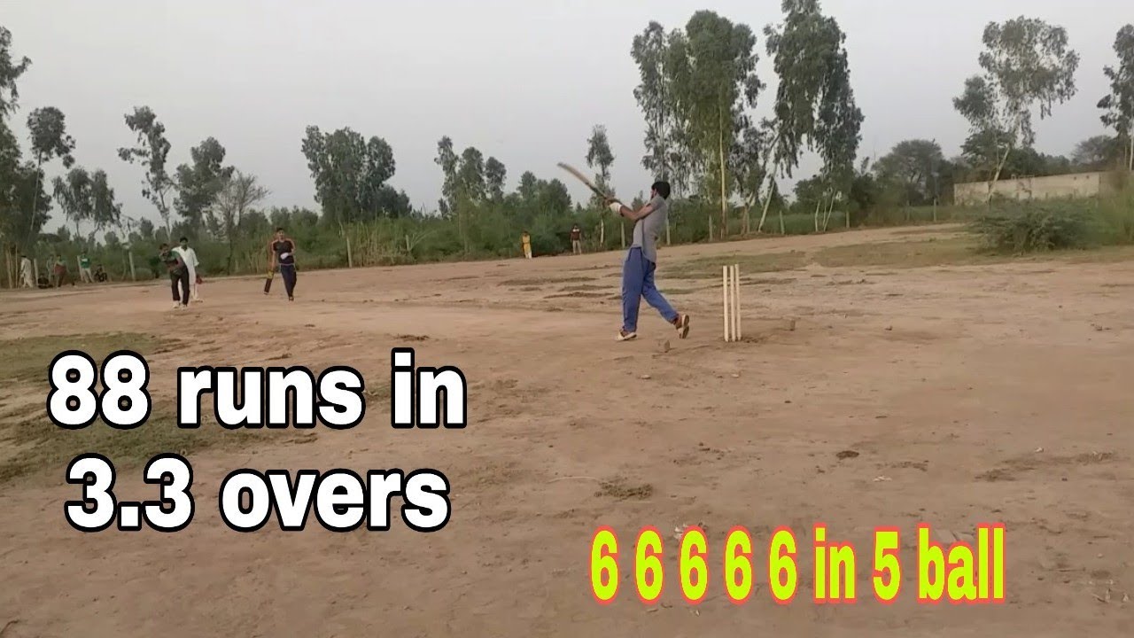 88 runs chased in 21 balls best match in cricket history ever - YouTube