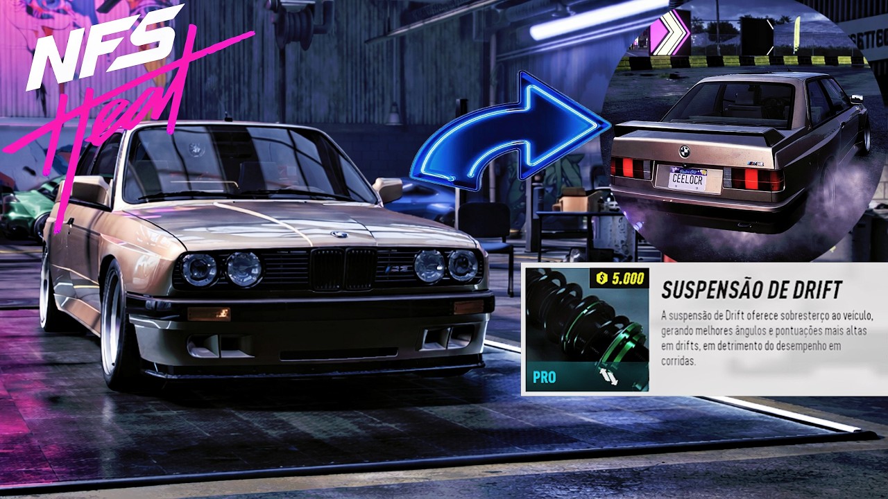 COLOQUE MINHA M3 EVOLUTION NO DRIFT SERÁ Q DEU BOM - NFS HEAT #4