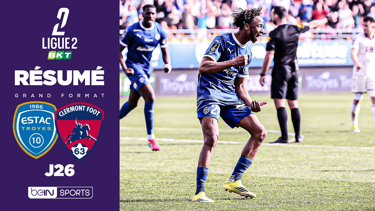 Résumé : TROYES renverse CLERMONT dans un match TENDU !