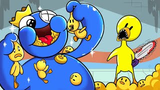Delicious Yellow Rainbow Friends // Orange VS Yellow // Delicious Roblox Mukbang Animation