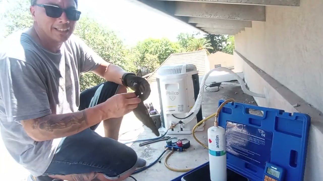 Cómo cargar gas R32