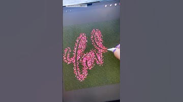 Love Heart Stippling in Procreate #shorts #lettering #procreate #handlettering #stippling #love