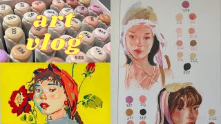 a productive week  ✮  Art Vlog feat. Arrtx